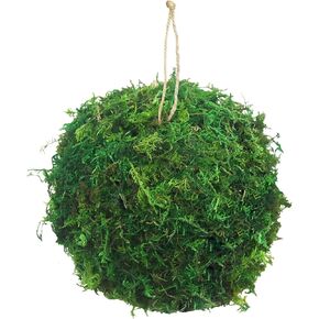 Moss Balls Decorative Faux Dried Moss Balls 6" Artificial Balls for Outdoors Large Green Moss Ball Bowl Fillers for Centerpiece Natural Moss Decorative Balls Christmas Home Party Wedding Decor