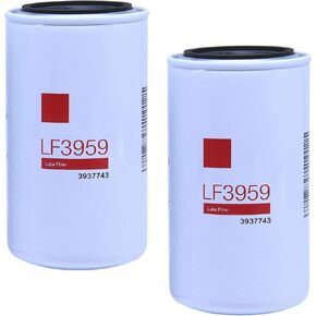 2 Pack of LF3959 Oil Filter Replaces 5083285AA, ELF7349, 57620XP, BT7349, LF3894, LF3972, LF3349, P558615 Fits Dodge Ram Truck 2500 3500 4500 5500 Cummins Diesel Engine 5.9L 1989-2007 6.7L 2007-2020