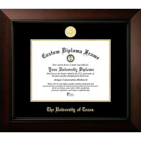 Campus Images University of Texas, Austin Longhorns 14w x 11h Legacy Black Cherry Gold Embossed Diploma Frame