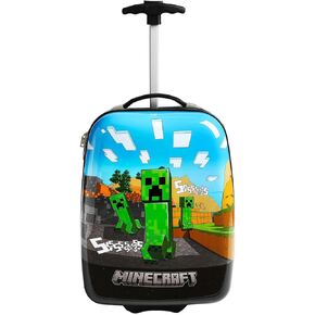 Bioworld Minecraft Cliffside Creepers Youth 18" 2-Wheeled Hardside Luggage
