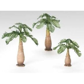 Fontanini by Roman Inc., Christmas Palm Tree 3-Piece Set, 5" Collection, Nativity Figure and Accessories, Hand Sculpted and Painted (8x2x2)