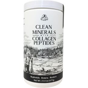 MT. CAPRA SINCE 1928 Clean Minerals with Collagen Peptides | Delicious Whole Food Minerals from Goat Milk Whey and Grass Fed Type I and III Collagen Peptides, 10 G Protein - Unflavored 675 G