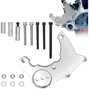 R4 AC Compressor Bracket, LS R4 High Mount A/C Bracket Fit for LS1 LS2 LS3 LS6 Truck/SUV Vortec Engines, for Chevy GM Factory R4 Compressor 1988-1995, Aluminum