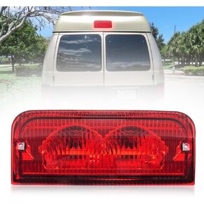Center High Mount Stop Light Brake Light 3rd brake light Compatible with 1992-2022 Ford E150 E250 E350 E450 E550 Econoline Super Duty Club Wagon Replace 6C2Z13A613B F2UZ13A613B Halogen
