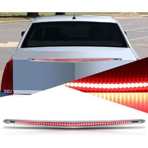 Auto Dynasty Full LED Rear High Mount Center 3rd Third Tail Brake Light Stop Lamp Compatible with Cadillac DTS 2006-2011, Red Housing