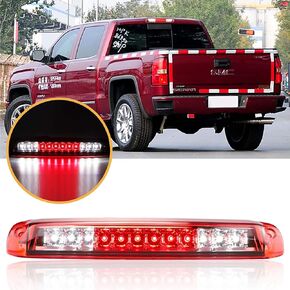 Tresound Third 3rd Brake Light for 1999-2007 Chevy Silverado/GMC Sierra 1500 2500HD 3500 Cargo Lamp High Mount Stop Light (Red Lens)