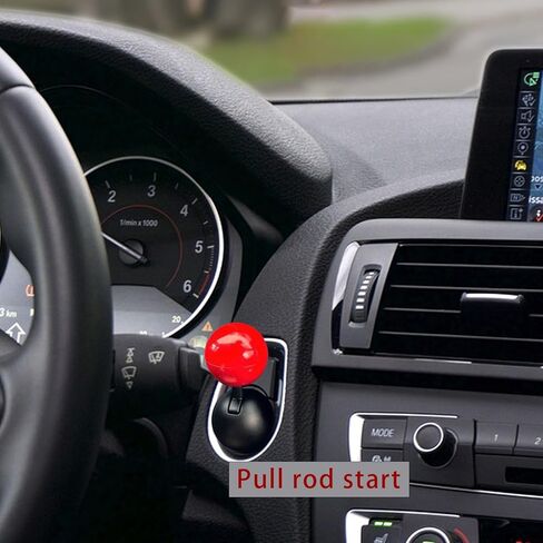 Car Push to Start Stop Button Cover Joystick Rocker Accessories Car Engine Metal Ball-Shaped One-Touch Start Gear Switch Cover (Red) in Saudi Arabia
