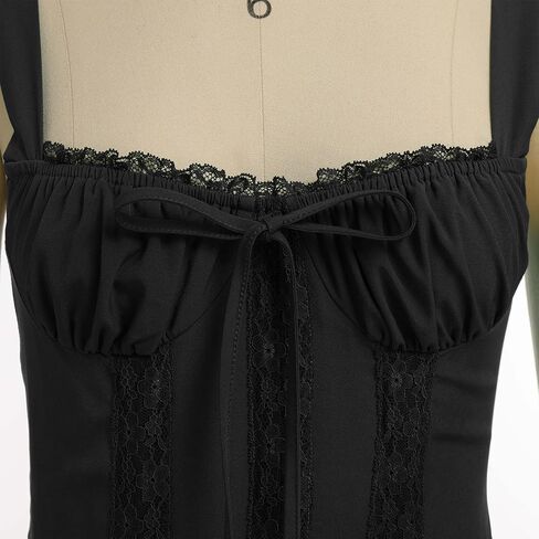 Women Corset Dress Floral Mini Dress Sexy Spaghetti Straps Low Cut Lace Short Dress Ruffle Summer Bustier Sundress in Kuwait