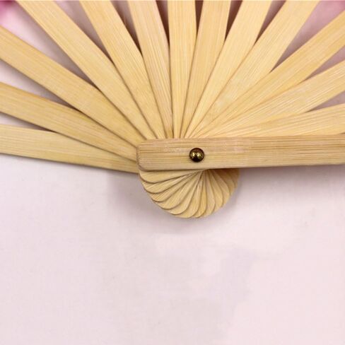 1 Pair 1.8m Belly Dancing Artificial Silk Fans Chinese Handmade Bamboo Veils Long Fans Worship Praise Flag Streamer (Yellow) in Saudi Arabia