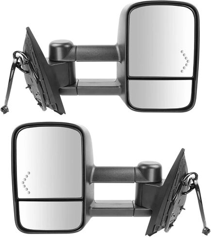 Trail Ridge Tow Mirror Power Heated Chevron Signal Pair Set for Silverado Sierra in Saudi Arabia