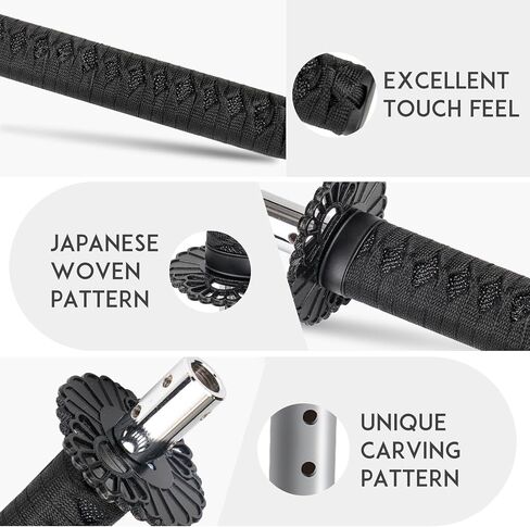 Katana Gear Shift Knob Samurai Sword Shifter Knob Universal Fit for Manual Cars with Adapters Black（26cm） in Kuwait
