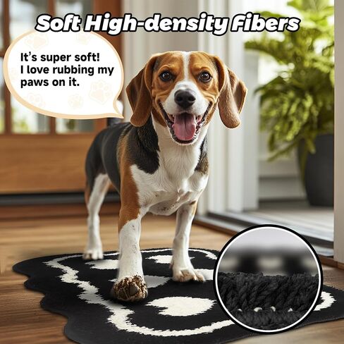 Doormat for Muddy Dog Paws, Machine Washable Soft Microfiber, Non-Slip Welcome Rug Bed Mat for Dirty Dogs, Thick Washable Mat for Kitchen Bathroom Bedroom Entryway 31.5" L x 19.7" W in Saudi Arabia