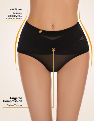 SIMIYA Shapewear Tummy Control Lower Belly Shapewear Underwear Panties Low Rise Body Shaper Tummy Control For Women in Saudi Arabia