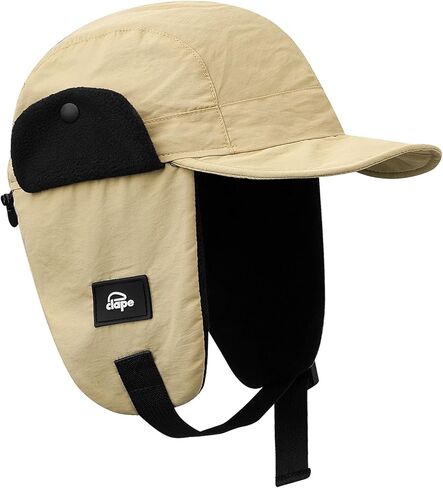 Clakllie Waterproof Trapper Hat for Men Women Windproof Winter Hats with Visor Earflaps Trooper Russian Ushanka Cap in Kuwait