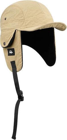 Clakllie Waterproof Trapper Hat for Men Women Windproof Winter Hats with Visor Earflaps Trooper Russian Ushanka Cap in Kuwait