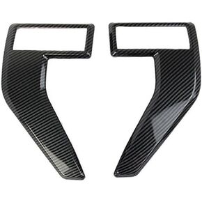 Car Fender Side Vents Fender Spoiler Decorative Stickers, Auto Exterior Air Flow Intake Hole Grille, Compatible with Ford F150 F 150 2021-2023, Carbon Fiber Black in Kuwait