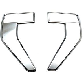 Car Fender Side Vents Fender Spoiler Decorative Stickers, Auto Exterior Air Flow Intake Hole Grille, Compatible with Ford F150 F 150 2021-2023, Carbon Fiber Black