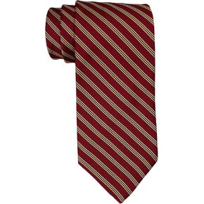 ربطة عنق بروكس براذرز غير منتظمة مخططة باللون الأحمر in Kuwait