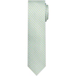Jacob Alexander Men's Woven Diamond Grid Pattern Regular or Slim Neck Tie in Kuwait
