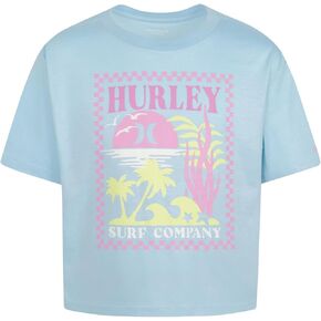 Hurley Girls' Sea Check Boxy Tee (Big Kid)