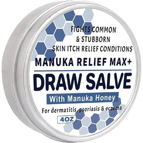 Draw Salve Eczema Cream Athlete's Itchy Foot Relief, Heat Rash, Anus Itch, Tinea Versicolor, Armpit, Lichen Planus, Cyst Removal Patch, Splinter Boil Ease, Ingrown Hair, Chigger, Carbuncle, Pilonidal