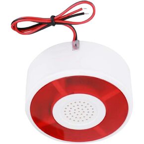 Sonew DC 12V LED Flashing Security Lamp Alarm System Alarm Strobe Warning Light Siren Acousto-Optic