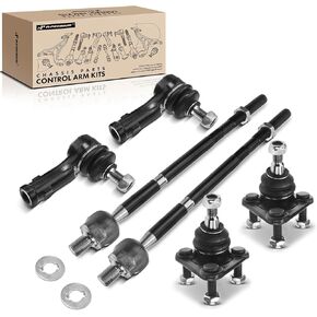A-Premium Set of 6, Front Lower Ball Joint, Inner & Outer Tie Rod End, Compatible with Audi TT 2000-2006, TT Quattro 2000-2006, Volkswagen R32 2004