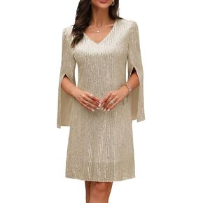 Wedding Guest Dresses for Women Women's Cocktail Dresses Formal Dresses for Women Lace Sequin Prom Dress
