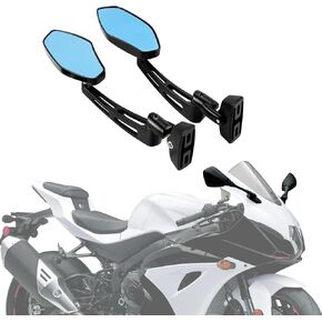Racing Motorcycle Mirrors Sport Bike Rear View Adjustable Side Mirror Universal for GSXR 600 750 1000 YZF R6 R1 CBR 600 CBR600F4 CBR600RR CBR1000RR ZX6R ZX10R ZX14R EX650 S1000RR