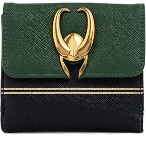 Loungefly Marvel Loki Hardware Wallet with Zip Coin Pouch
