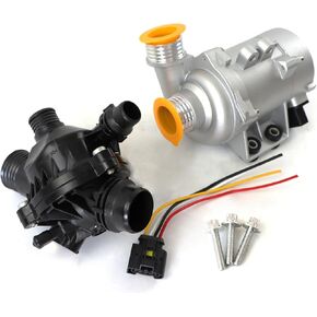 11517588885 Electric Engine Water Pump and Thermostat Fits for 135i 135is 335i 335xi X3 X5 X6 535i 535xi Z4 OE Replacement 11517563659