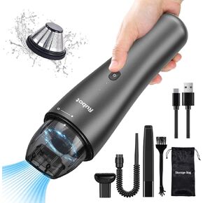 RUBOT Mini Vacuum, Cordless Handheld Vacuum Cleaner,7000Pa Powerful Suction,Portable Car Vacuum Rechargeable for Home/Car/Office-Misty Blue(P02)