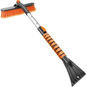 مكشطة سيارة هييا مع رأس فرشاة كبيرة مقاس 12.6 بوصة، مكشطة ثلج قابلة للتمديد لنافذة الزجاج الأمامي، وفرشاة ثلج ومكشطة ثلج لسيارات الدفع الرباعي والشاحنات - أزرق in Kuwait