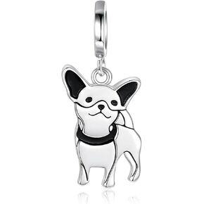 Sterling Silver Dog Charms for Bracelet or Necklace: Dachshund Chihuahua Golden Retriever Labrador French Bulldog Puppy Bead Charm for Charm Bracelet Birthday Mothers Day Personalized Jewelry Gift for Women Dog Parents Dog Lovers