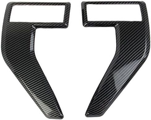 Car Fender Side Vents Fender Spoiler Decorative Stickers, Auto Exterior Air Flow Intake Hole Grille, Compatible with Ford F150 F 150 2021-2023, Carbon Fiber Black in Kuwait