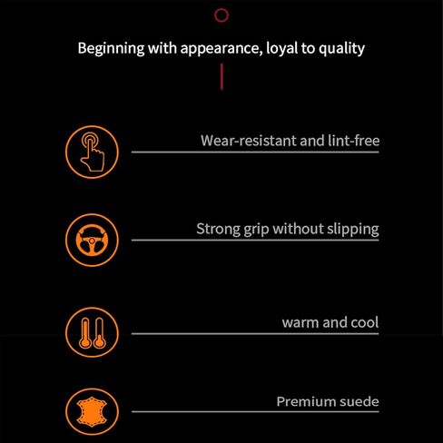 Custom-Fit for Mazda Steering Wheel Cover, Fusion Carbon Fiber Premium Leather Car Steering Wheel Cover with Logo, Non-Slip, Breathable, for Mazda Accessories (MZD-New) in Saudi Arabia