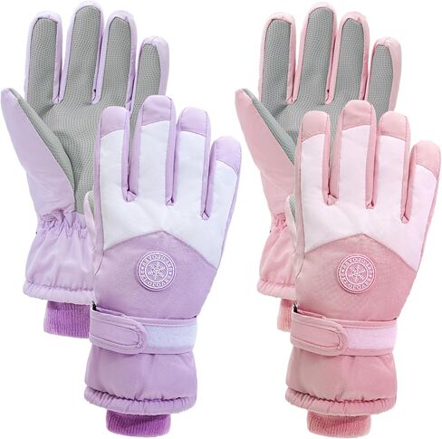 2 Pairs Winter Winter Ski Snow Gloves for Women Men Waterproof Windproof Gloves in Saudi Arabia