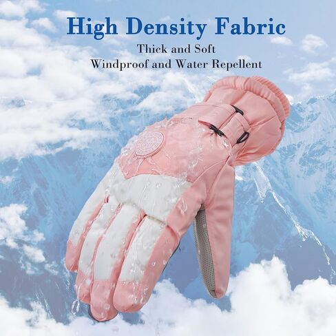 2 Pairs Winter Winter Ski Snow Gloves for Women Men Waterproof Windproof Gloves in Saudi Arabia