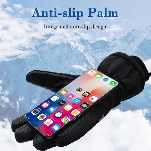 2 Pairs Winter Winter Ski Snow Gloves for Women Men Waterproof Windproof Gloves in Saudi Arabia