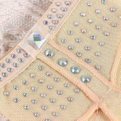 VICASKY مجموعة Xl- وسائد بطن غنائية لمقدمة القدم، أحذية باليه للقدم، ملابس داخلية بحجم حجر الراين، وسادات مشط القدم سميكة ومخالب رقص لأكمام النخيل، نصف ألماس - ثونج Xl للنساء نعل in Kuwait