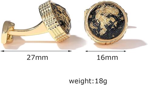Cufflinks for Men, Groom Cufflinks Gold Plated Mens Cufflinks Unique Gift for Groomsman Brother Father in Saudi Arabia
