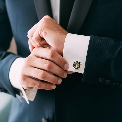 Cufflinks for Men, Groom Cufflinks Gold Plated Mens Cufflinks Unique Gift for Groomsman Brother Father in Saudi Arabia