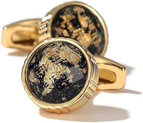 Cufflinks for Men, Groom Cufflinks Gold Plated Mens Cufflinks Unique Gift for Groomsman Brother Father in Saudi Arabia