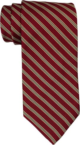 ربطة عنق بروكس براذرز غير منتظمة مخططة باللون الأحمر in Kuwait