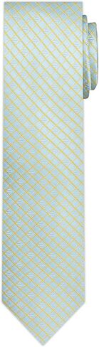 Jacob Alexander Men's Woven Diamond Grid Pattern Regular or Slim Neck Tie in Kuwait