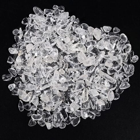 White Howlite Irregular Shaped Small Crystal Tumbled Stone, Decorative Chips Stone Crushed Quartz for Healing Jewelry Making Home Decoration in Kuwait