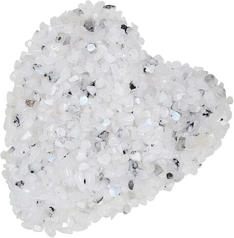 White Howlite Irregular Shaped Small Crystal Tumbled Stone, Decorative Chips Stone Crushed Quartz for Healing Jewelry Making Home Decoration in Kuwait