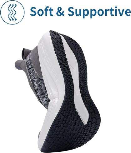 Loafers for Men with Arch Support Casual Slip on Walking Shoes for Plantar Fasciitis Orthotic Hands Free Shoes Canvas Boat Shoes in Saudi Arabia