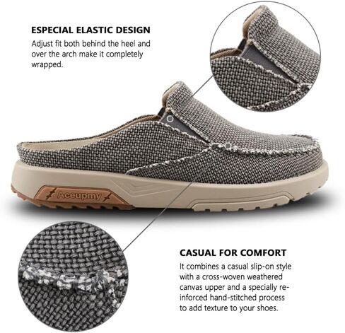 Men's Arch Support Plantar Fasciitis Relief Orthopedic Slipper Indoor Canvas Slip On House Diabetic Bunions Casual Loafers in Saudi Arabia