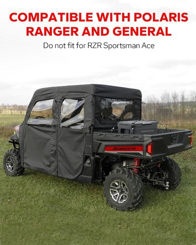 مرساة ربط Amazicha UTV، مرساة سرير 1-7/16 بوصة متوافقة مع UTV Polaris General Ranger 500 570 XP 700 800 900 1000، 6 عبوات (أسود) in Kuwait